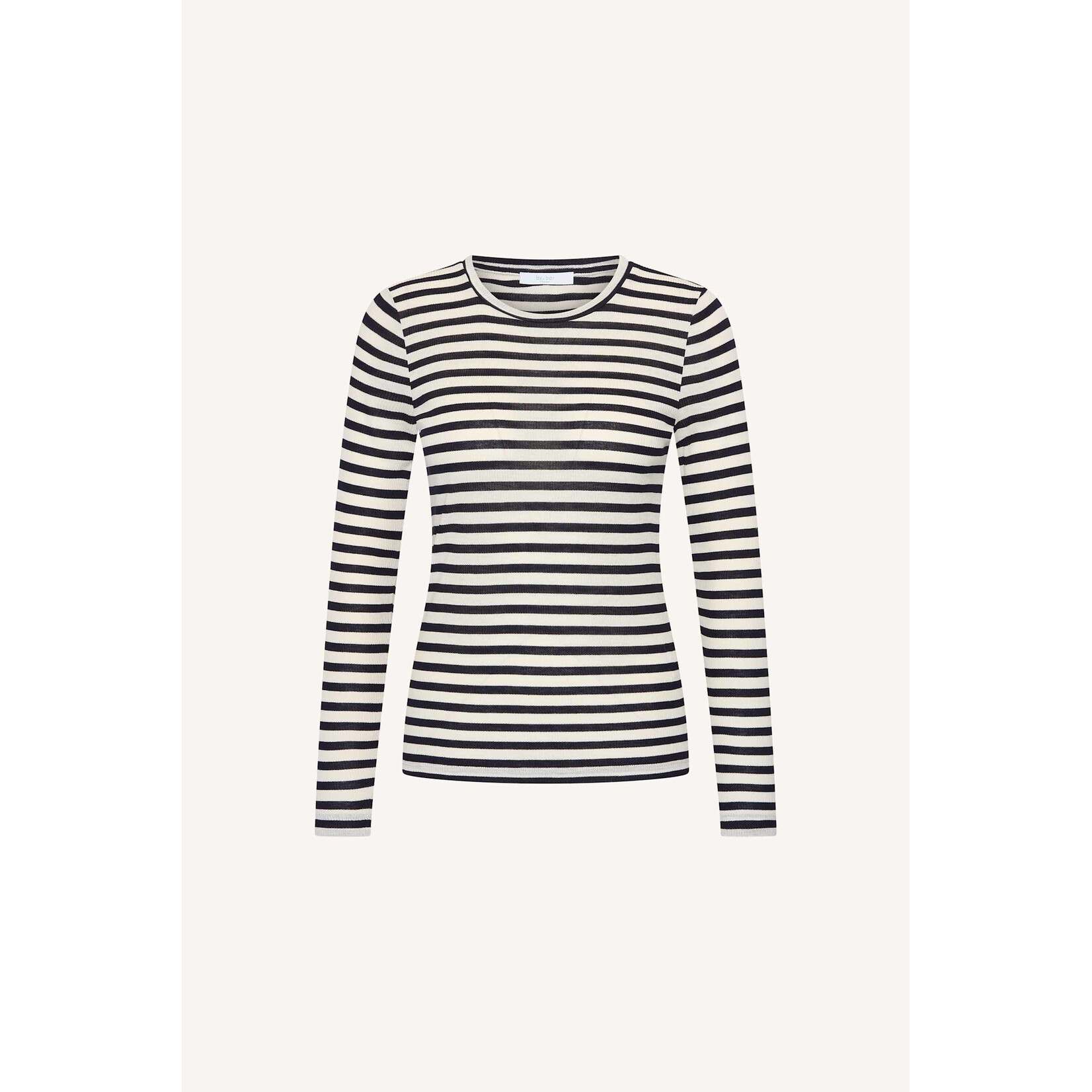 By-Bar Basic longsleeve rib top Moon stripe