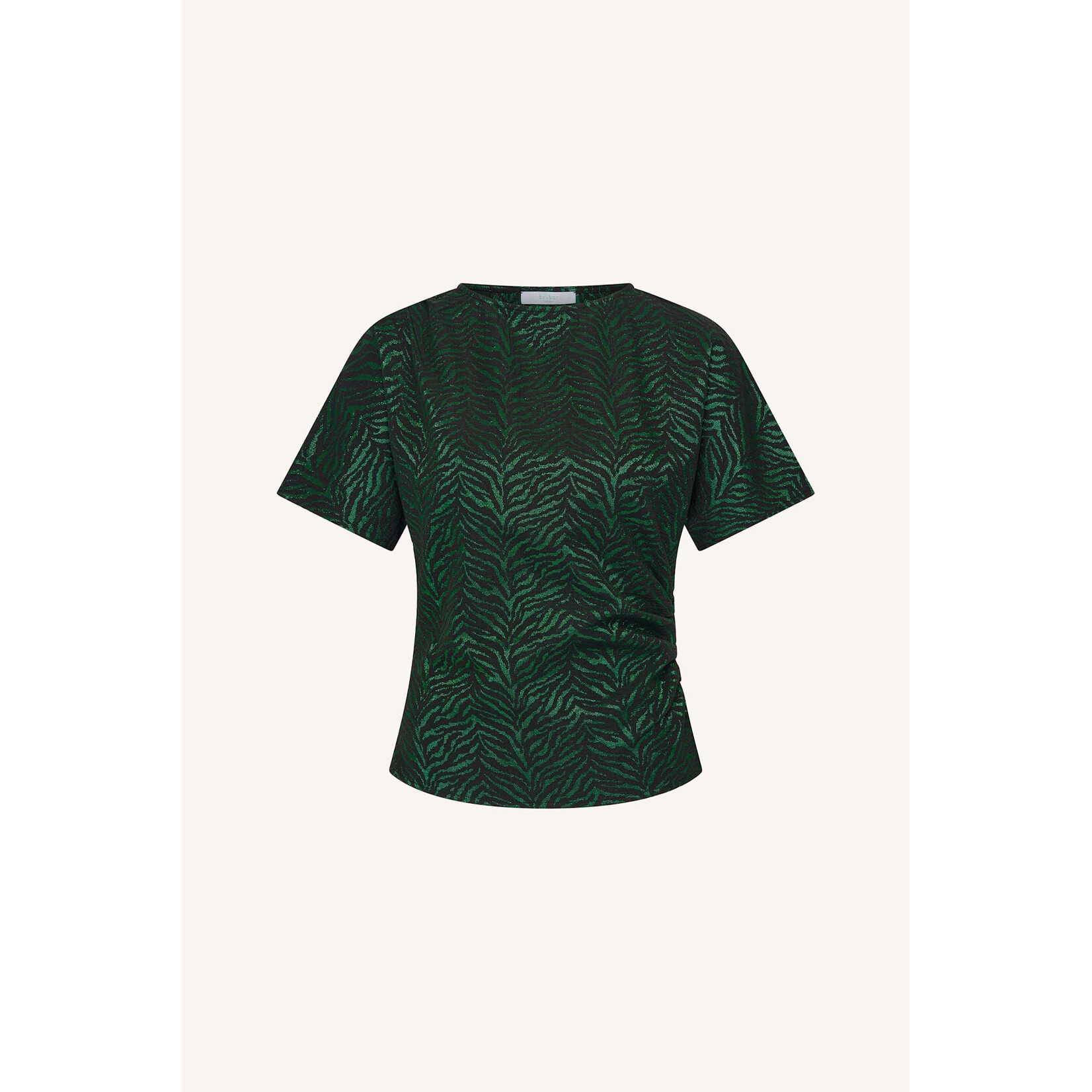 By-Bar Lola zip zebra blouse Green