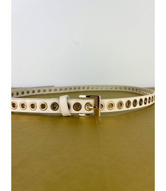 Fash&Home Belt it - Riem Beige met Goud