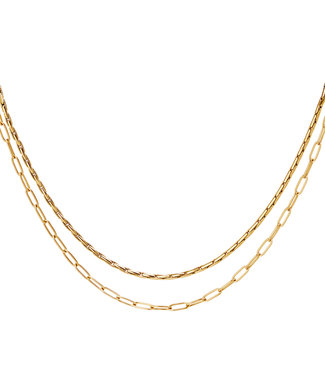 Fash&Home Dubble Chain - Gold