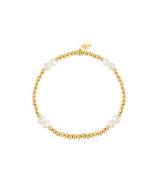 Fash&Home Better in Pearls Bracelet - Gold