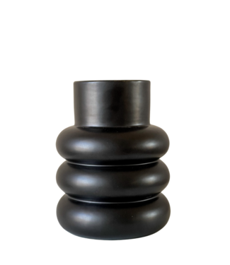 Fash&Home Bubbel Vaas - Matte Black