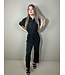 Fash&Home Plisse jumpsuit | Zwart