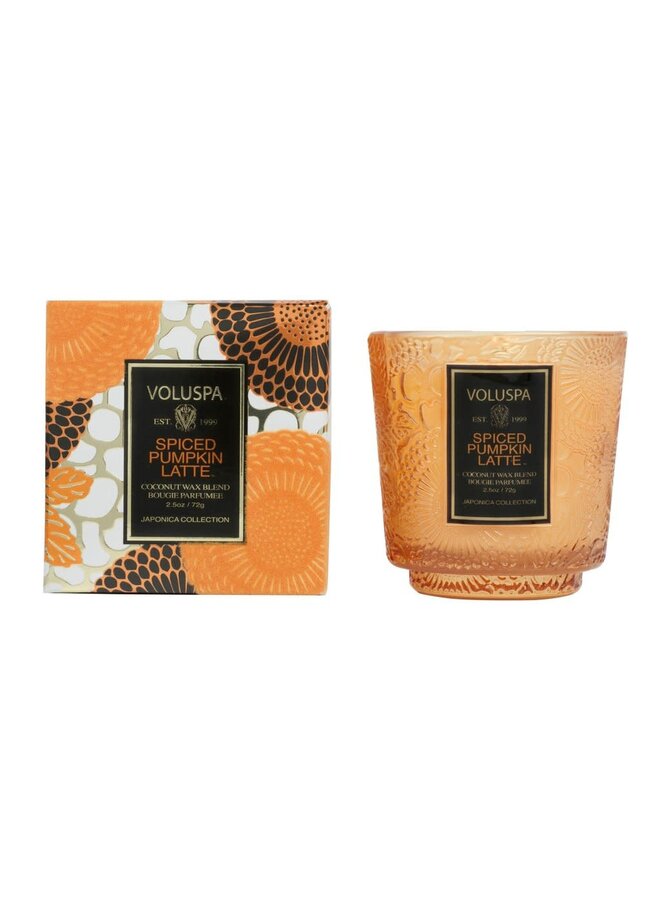 SPICED PUMPKIN LATTE - petite pedestal candle