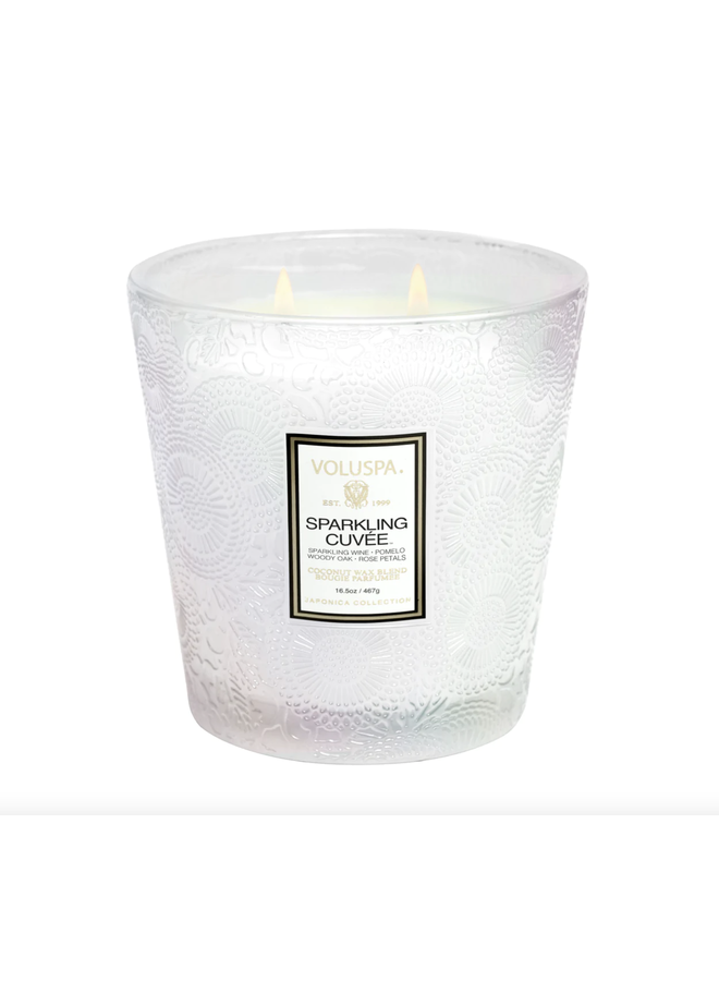 SPARKLING CUVÉE - 2 Wick hearth candle