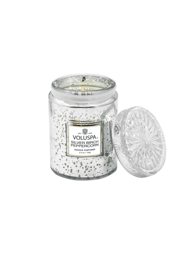 SILVER BIRCH PEPPERCORN - Small jar candle