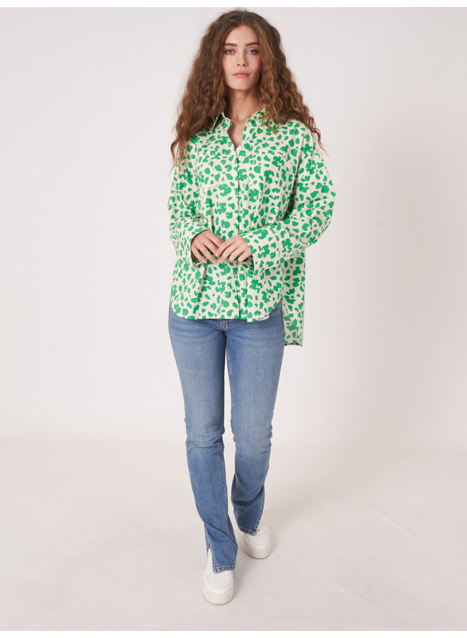 Cotton blouse long Basil