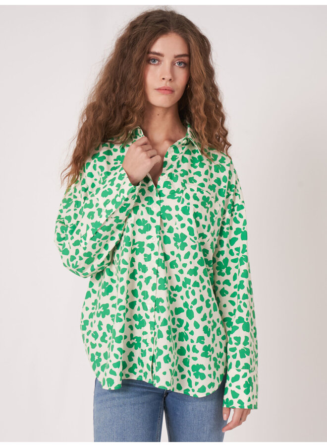 Cotton blouse long Basil