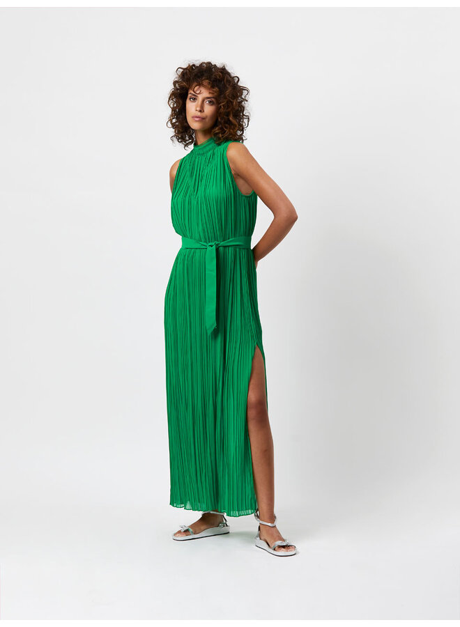 Trixie Pleated Maxi Dress ultra green