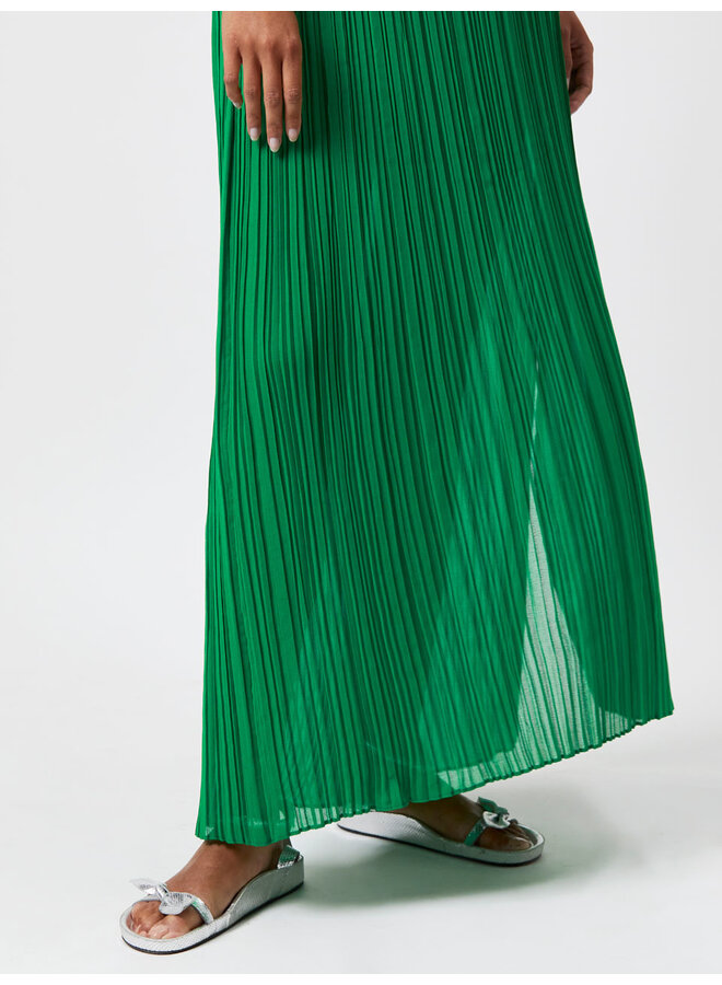 Trixie Pleated Maxi Dress ultra green