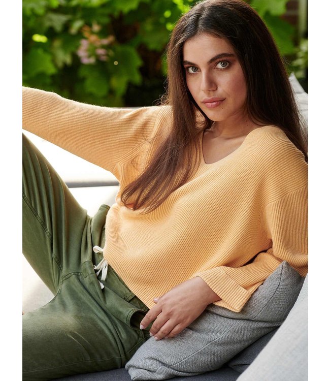 REPEAT cashmere Cotton/cashmere sweater Glow