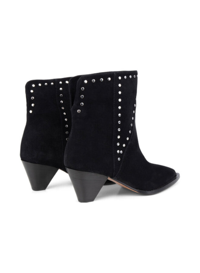 Kaia Studded Ankle Boots raven