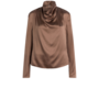 Ipsum Silk Drapey Top pure taupe