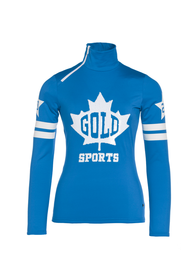 Maple Leaf Pully electric blue