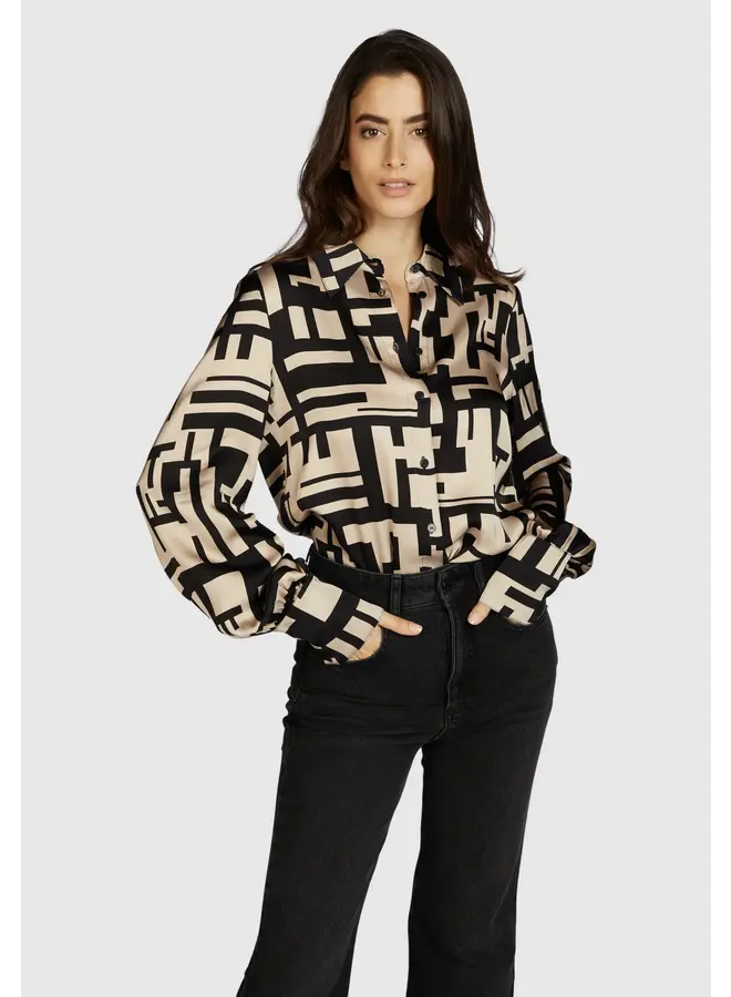 Blouse Upper Chic cappuccino varied