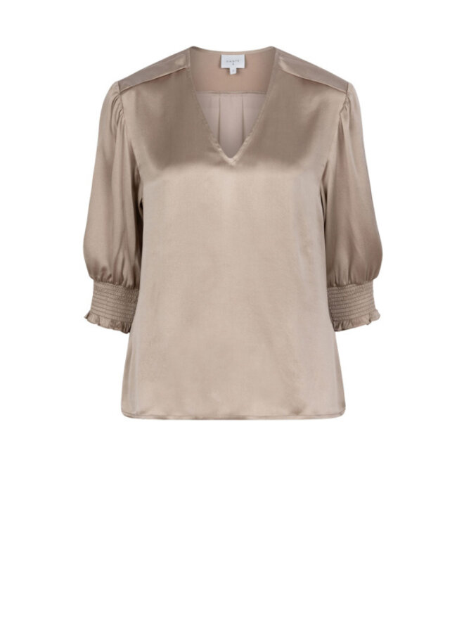 Cascais Silk Blouse timeless taupe