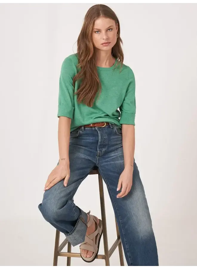 Sweater Cotton/Viscose green