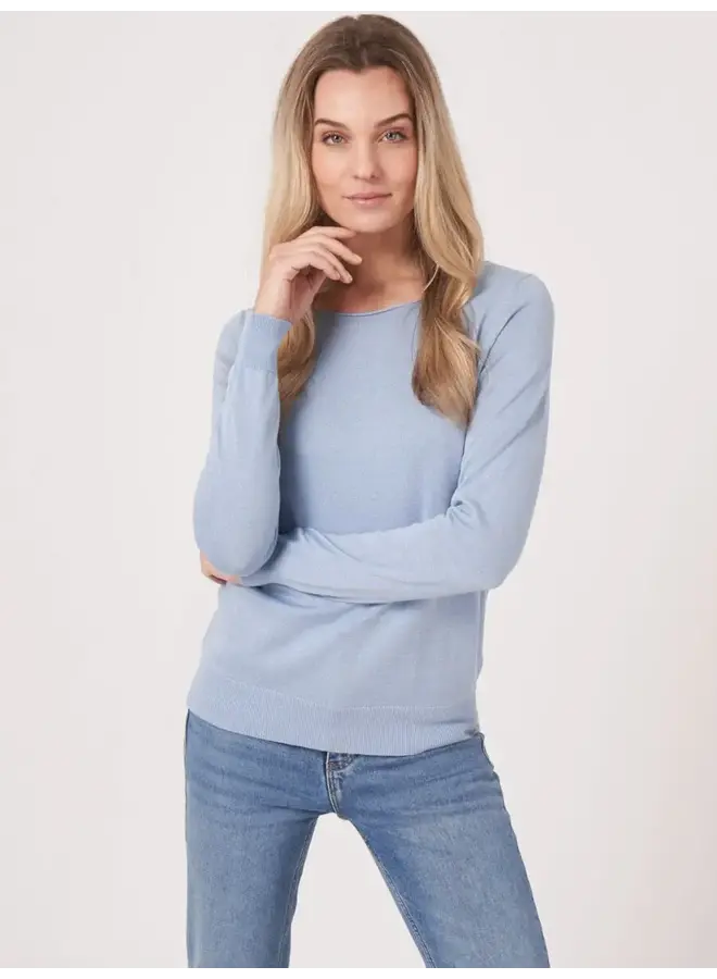 Sweater Cotton/Viscose light blue