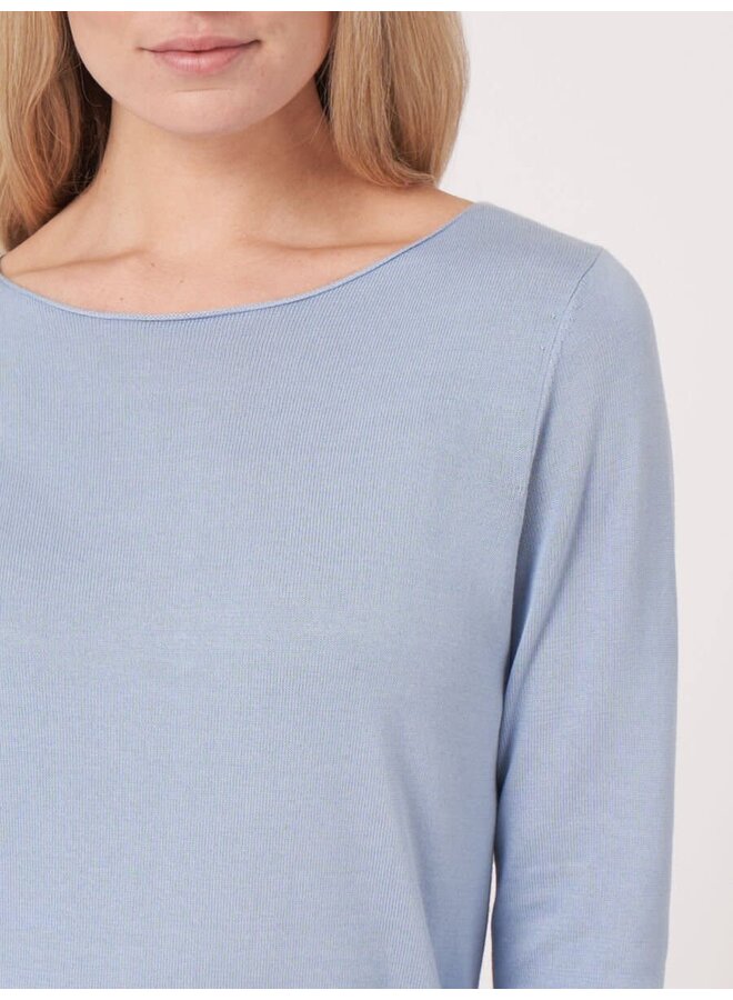 Sweater Cotton/Viscose light blue