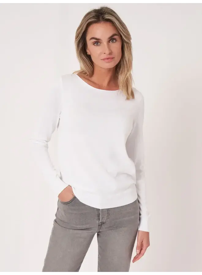 Sweater Cotton/Viscose white