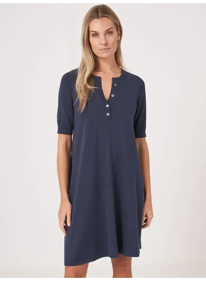 Dress Cotton/Viscose marine