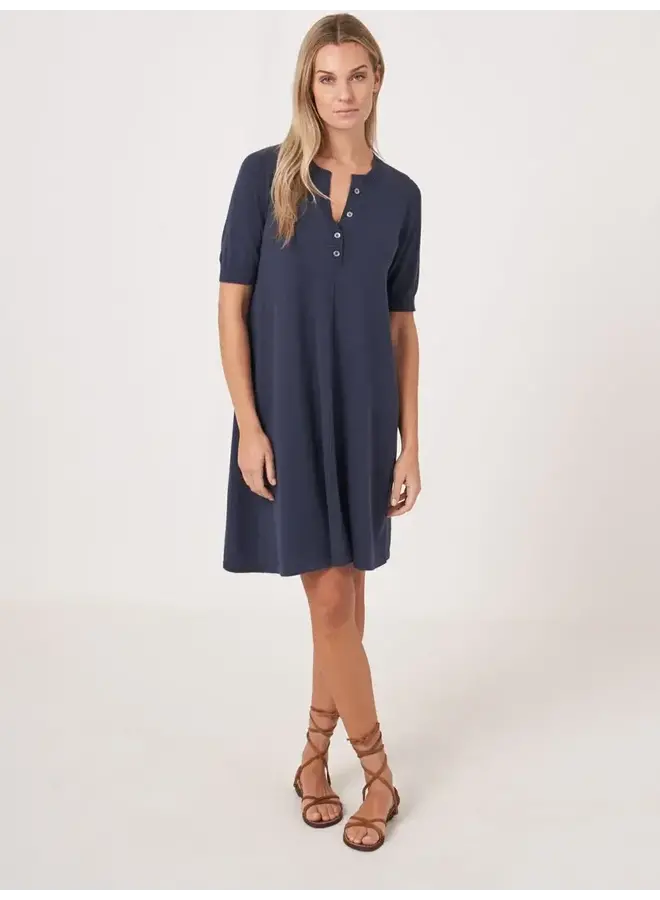 Dress Cotton/Viscose marine