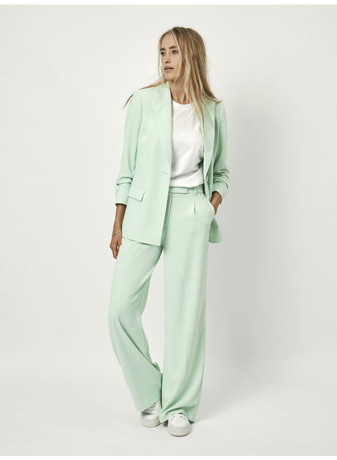 Daya Cropped Sleeve Blazer pistachio