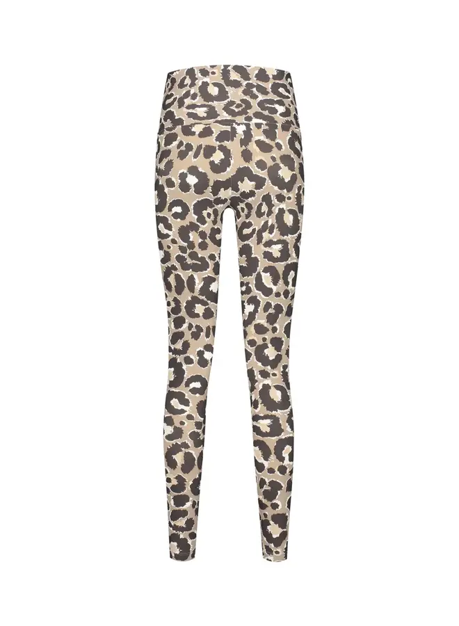 Classic Leggings High Waistband Leopard Chocolate