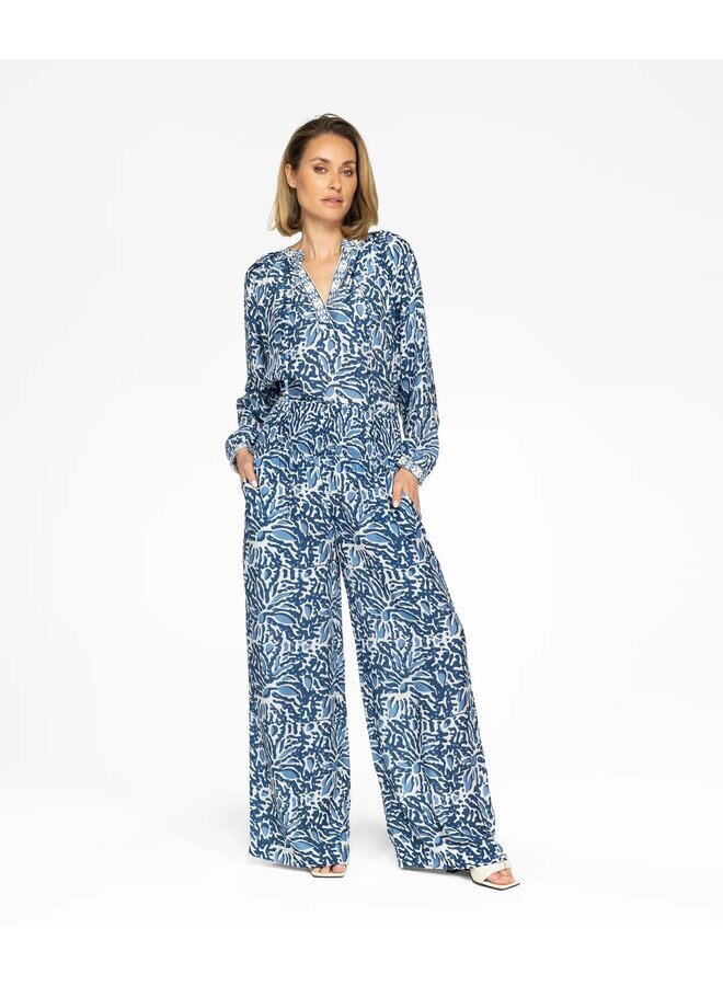 Paulon broek Airy Blue Blossom