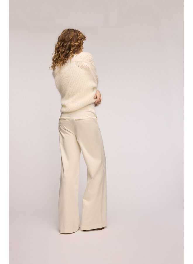 Trouser Adeline wide leg offwhite