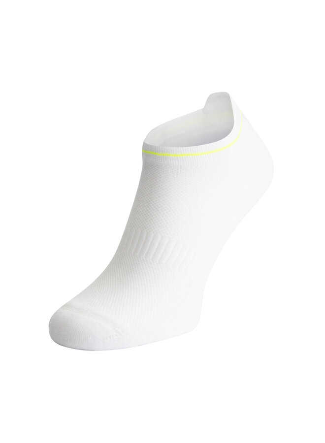 Ankle Socks white neon yellow