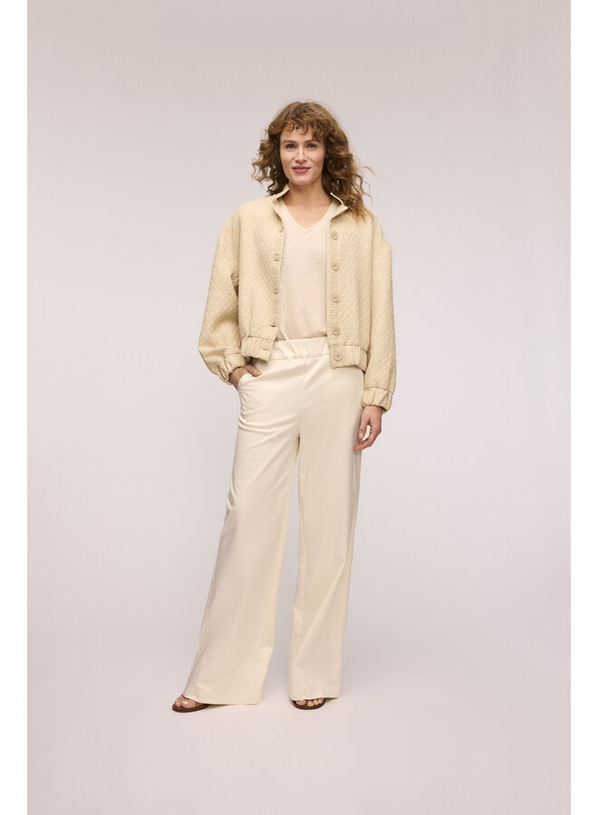 Trouser Adeline wide leg offwhite