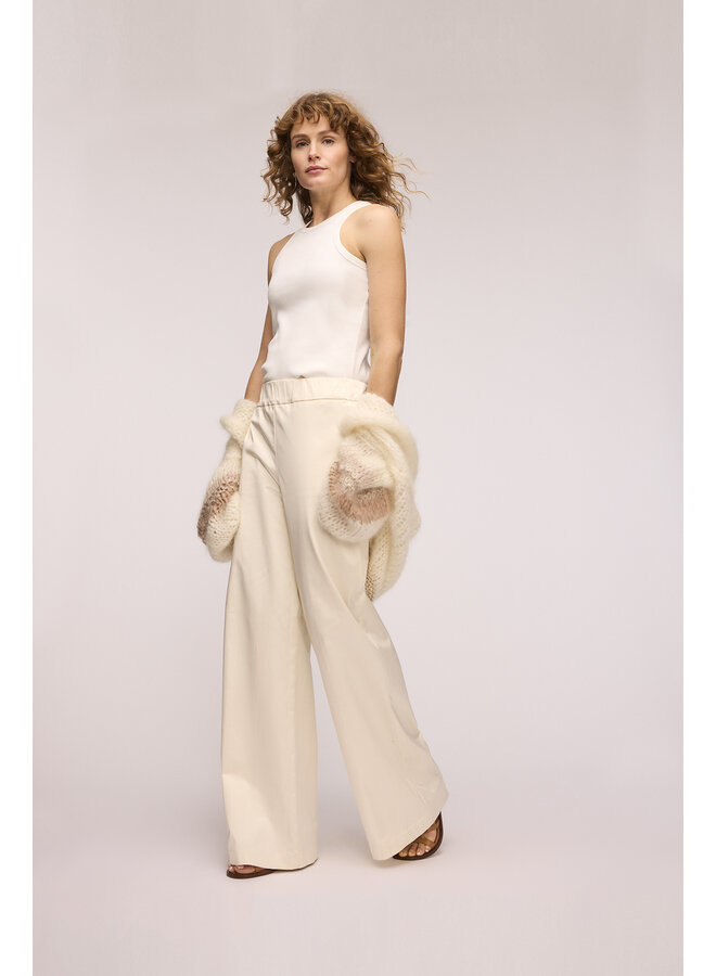 Trouser Adeline wide leg offwhite