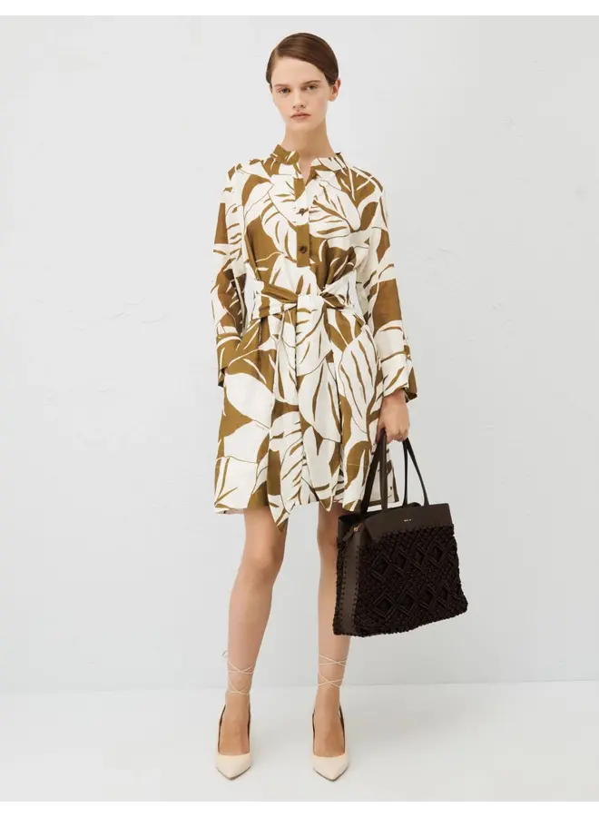 Dress BESSY khaki print