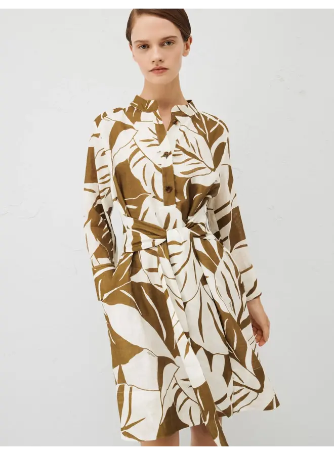 Dress BESSY khaki print
