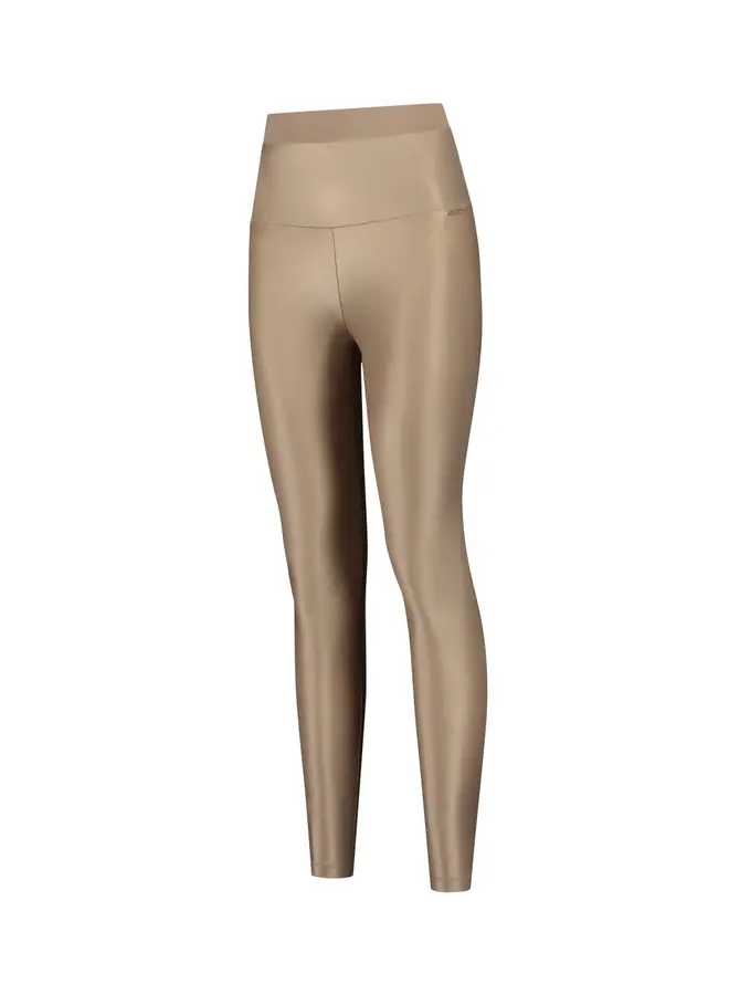 Clara Shine Leggings High Waistband Taupe