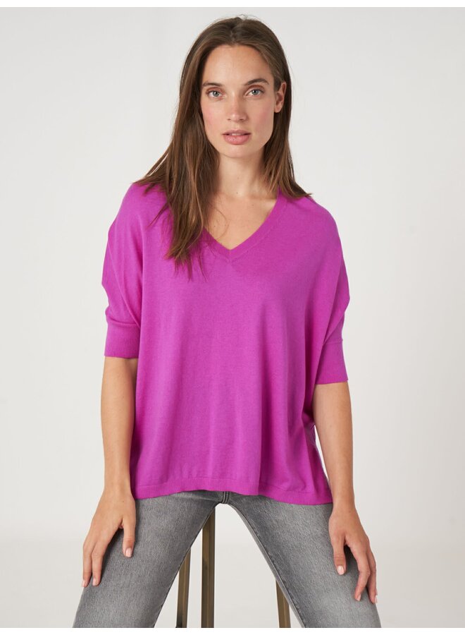 Sweater Cotton/Cashmere orchid