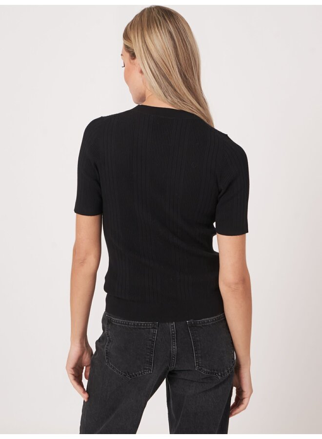 Sweater Short Sleeve Viscose black