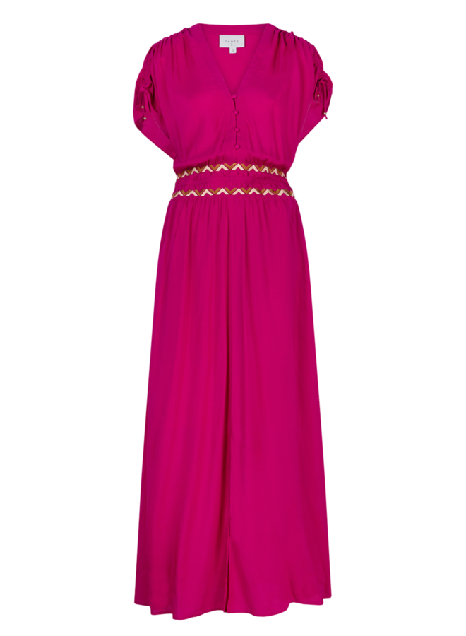 Imperia  bohemian maxi dress Hibiscus Pink