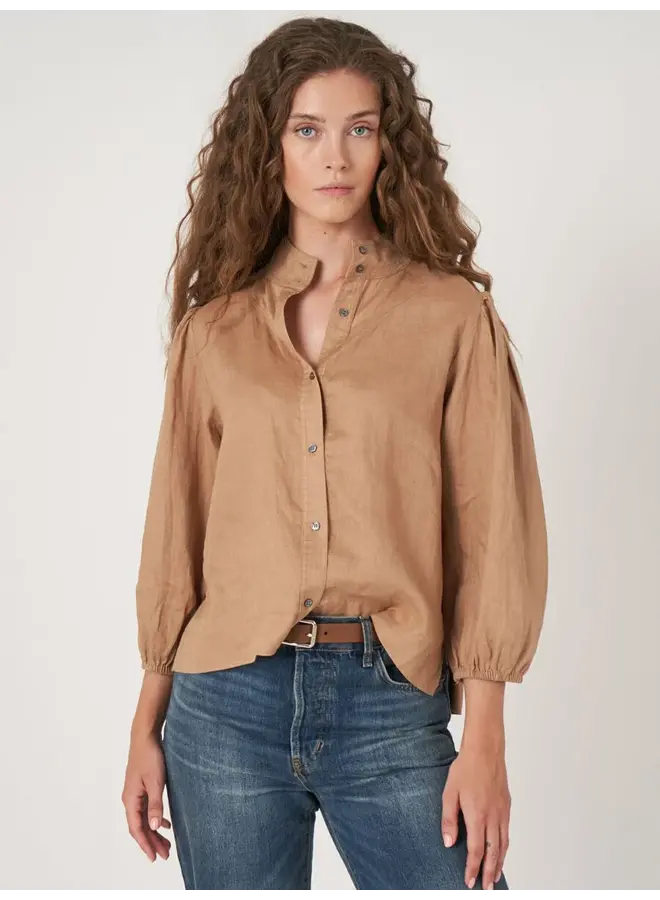 Blouse Linnen mocca