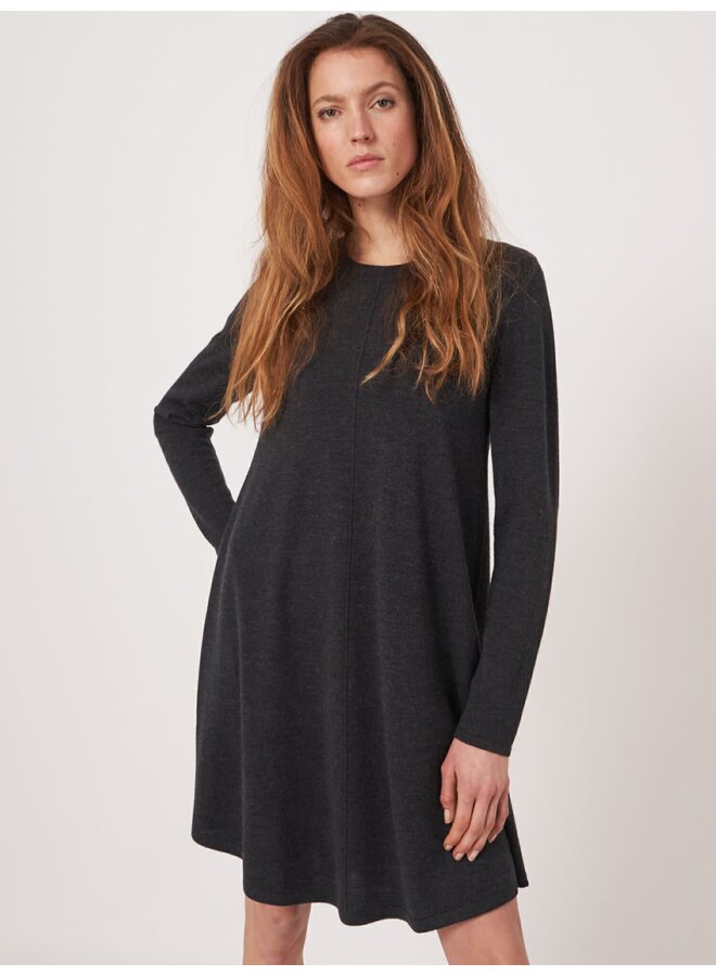 Dress Merinowool dark grey