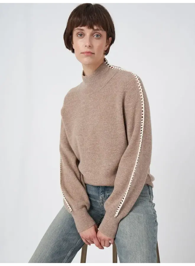 Sweater Wool/Cashmere taupe