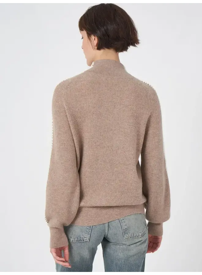 Sweater Wool/Cashmere taupe