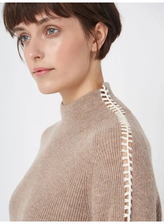 Sweater Wool/Cashmere taupe