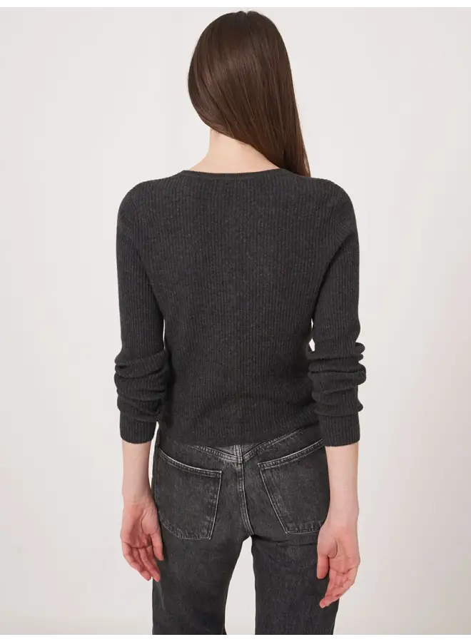 Cardigan Wool/Cashmere charcoal