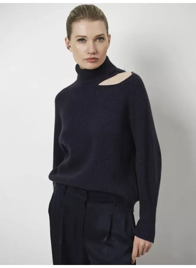 Verley Pearl Rib Sweater nocturnal blue