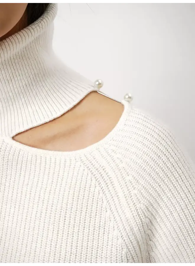 Verley Pearl Rib Sweater butter cream