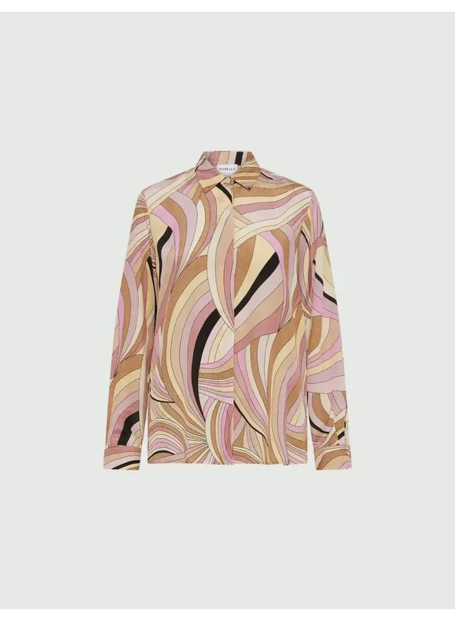 Blouse silk MINERVA natural waves