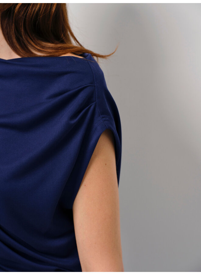 Off-shoulder dress JETT sapphire blue