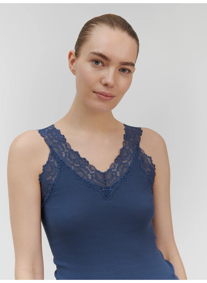 Organic top Bernadine true navy